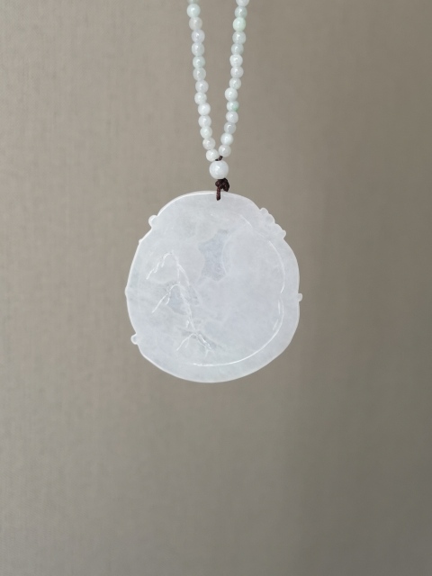 古玩玉器翡翠觀音牌拍賣，當(dāng)前價(jià)格680元