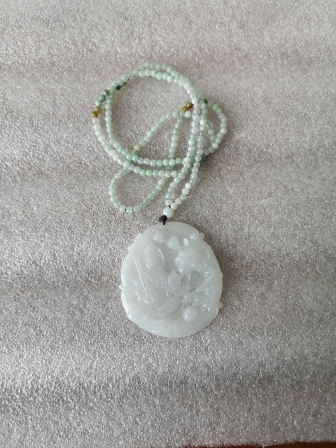古玩玉器翡翠觀音牌拍賣，當(dāng)前價(jià)格680元