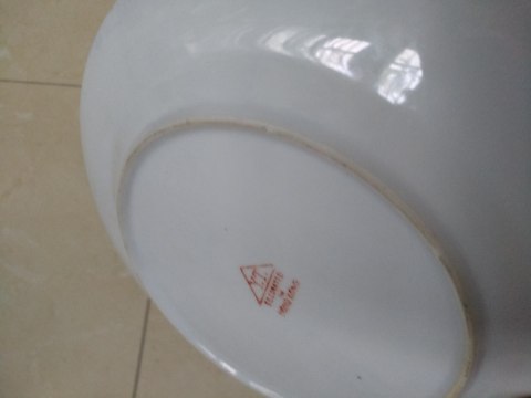 古玩陶瓷民國晚期解放初.松石綠釉花蝶紋細路粉彩盤拍賣，當前價格999元