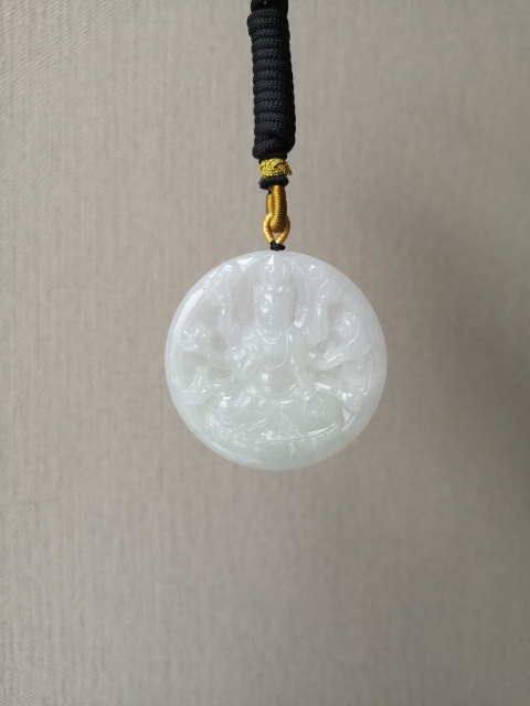 古玩玉器千手觀音牌子拍賣,當前價格1200元