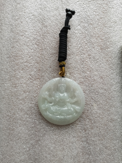 古玩玉器千手觀音牌子拍賣,當前價格1200元