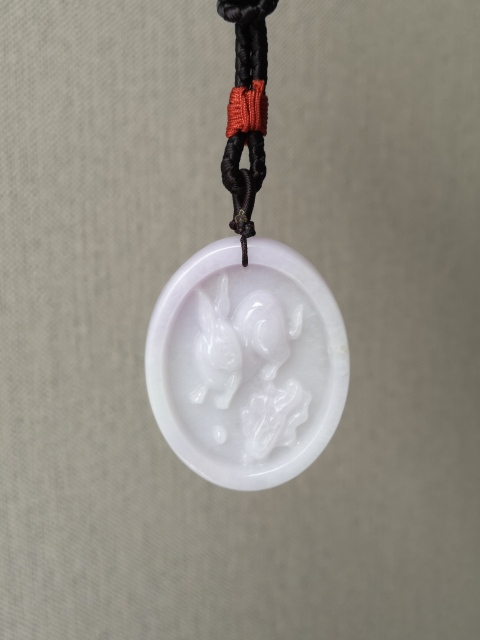 古玩玉器翡翠玉兔拍賣,當前價格450元