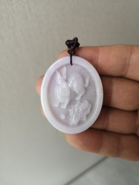 古玩玉器翡翠玉兔拍賣,當前價格450元
