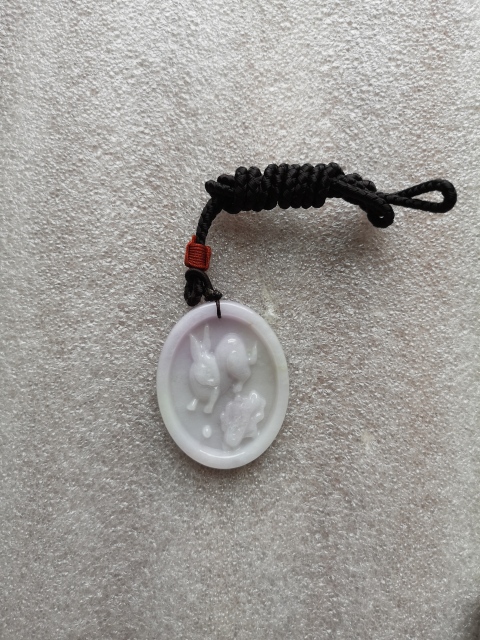 古玩玉器翡翠玉兔拍賣,當前價格450元