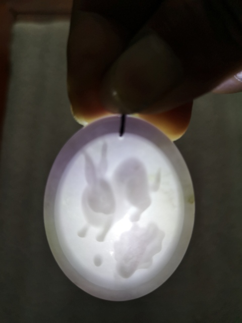 古玩玉器翡翠玉兔拍賣,當前價格450元