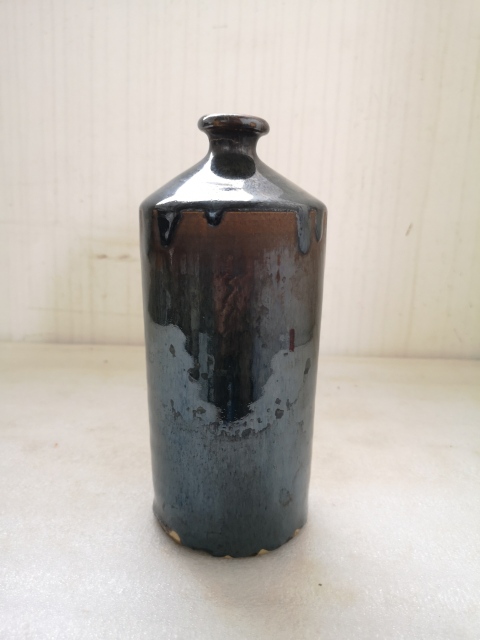 古玩陶瓷磁州窯系兔毫釉梅瓶拍賣,當前價格2888元