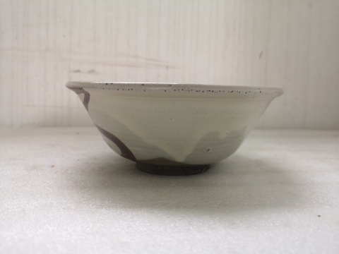 古玩陶瓷磁州窯白地黑福壽字碗拍賣,當前價格298元
