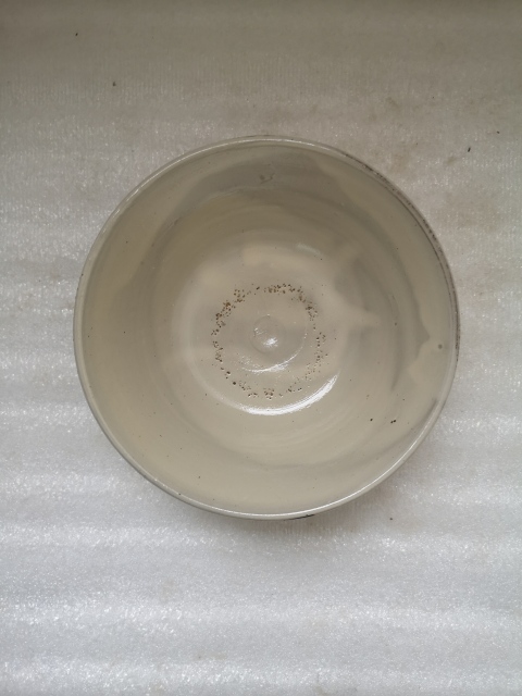古玩陶瓷磁州窯白地黑福壽字碗拍賣,當前價格298元