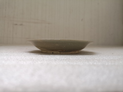 古玩陶瓷景德鎮窯系青白釉折沿盤拍賣，當前價格550元