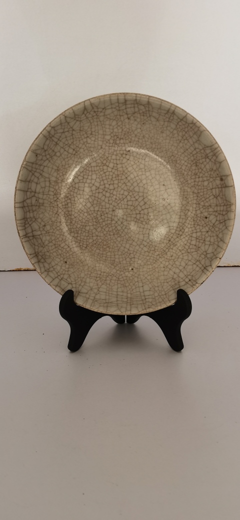 古玩陶瓷哥釉盤拍賣，當前價格2600元