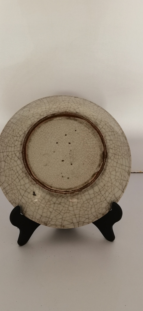 古玩陶瓷哥釉盤拍賣，當前價格2600元