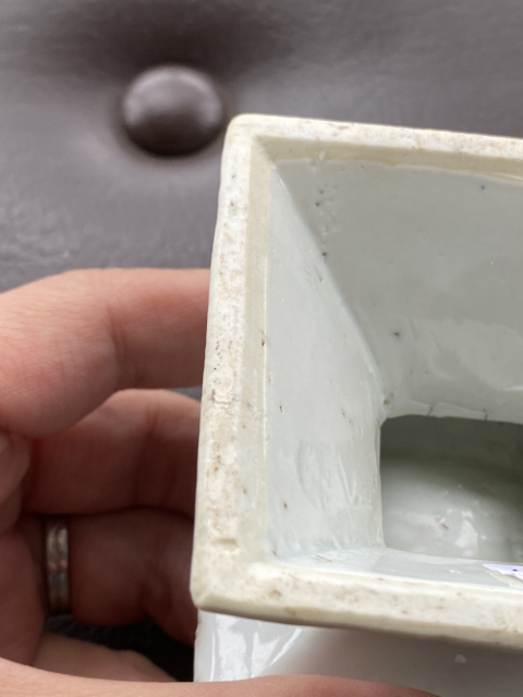 古玩陶瓷(精品)清中.青花花卉紋指舔拍賣,當前價格6580元
