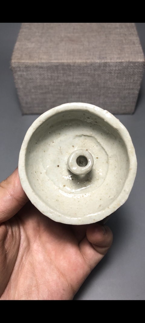 古玩陶瓷【明代】影青燈盞拍賣，當前價格999元