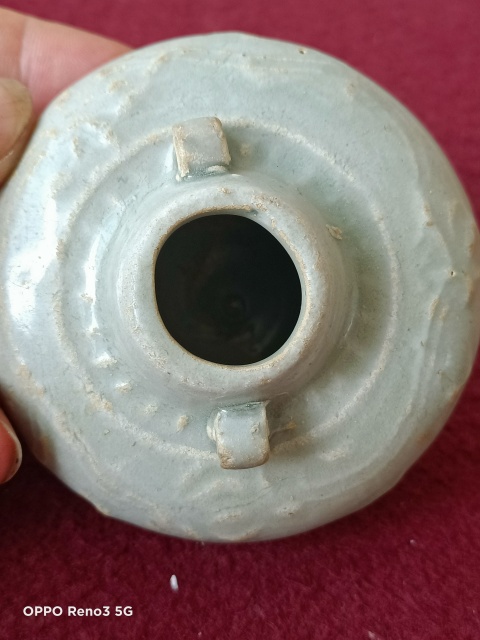 古玩陶瓷元樞府釉塑像印花雙系罐拍賣,當前價格3600元