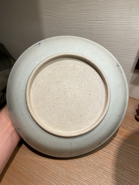 古玩陶瓷清乾隆精品青花人物山水盤(pán)拍賣,當(dāng)前價(jià)格1500元