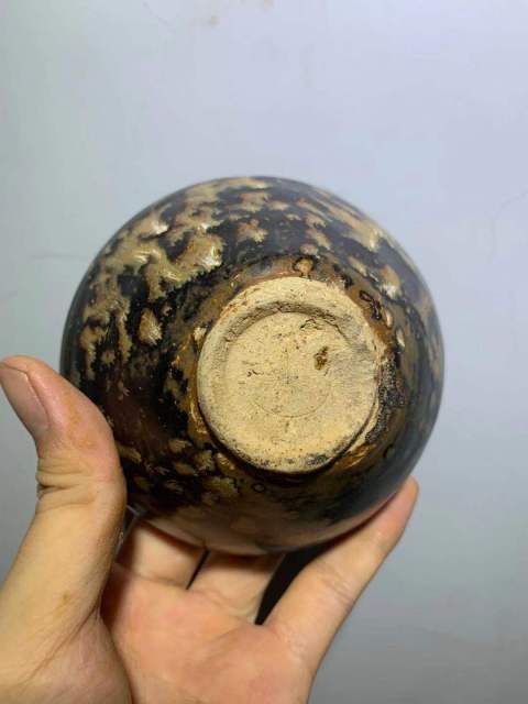 古玩陶瓷吉州窯貼花盞拍賣,當前價格1元