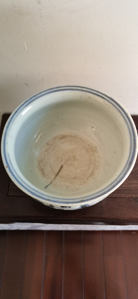 古玩陶瓷花間壽字紋三足缽式香爐拍賣,當前價格2000元