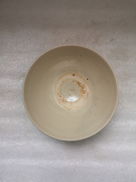 古玩陶瓷磁州窯白釉碗拍賣,當前價格480元