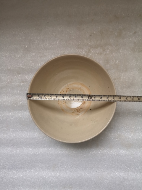 古玩陶瓷磁州窯白釉碗拍賣,當前價格480元