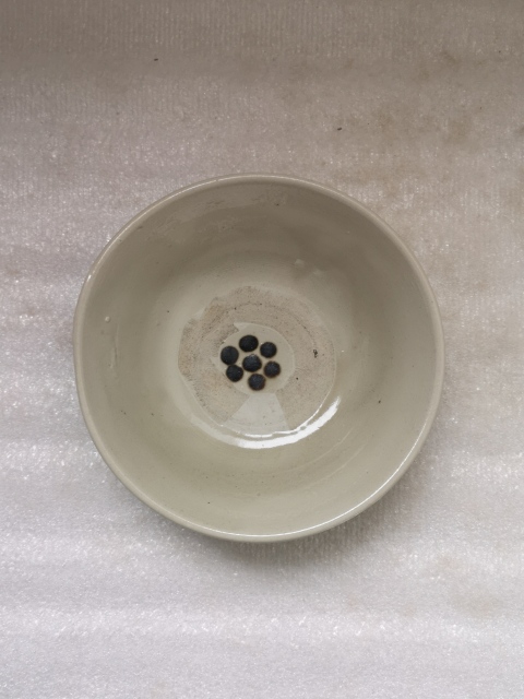 古玩陶瓷磁州窯白底黑釉碗拍賣,當前價格680元