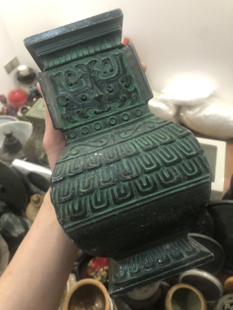 古玩雜項清末銅瓶拍賣,當前價格1688元