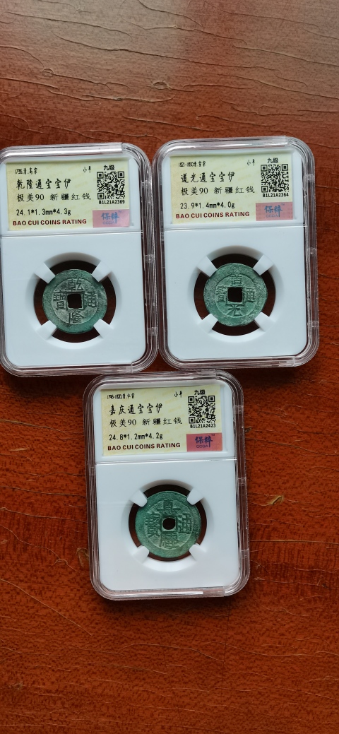 古玩錢幣新疆紅錢一組拍賣，當前價格380元
