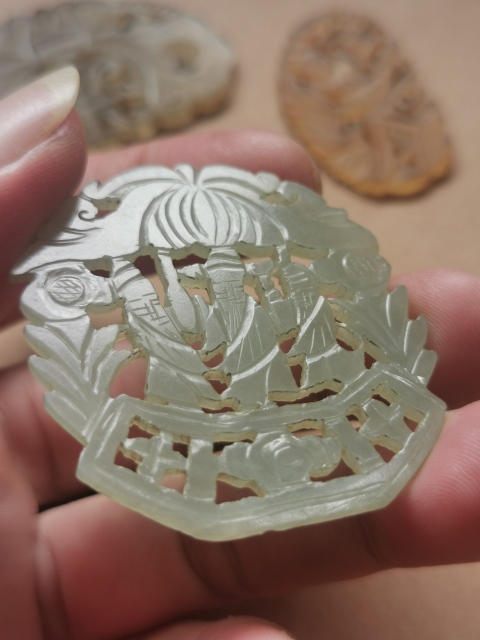 古玩玉器福祿壽花片拍賣，當前價格998元