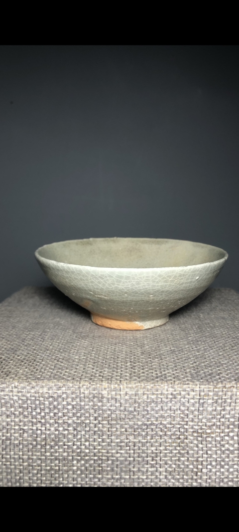 古玩陶瓷【宋代百碎級開片】景德鎮窯系青白釉雞心茶盞【估價大幾千元】拍賣，當前價格969元