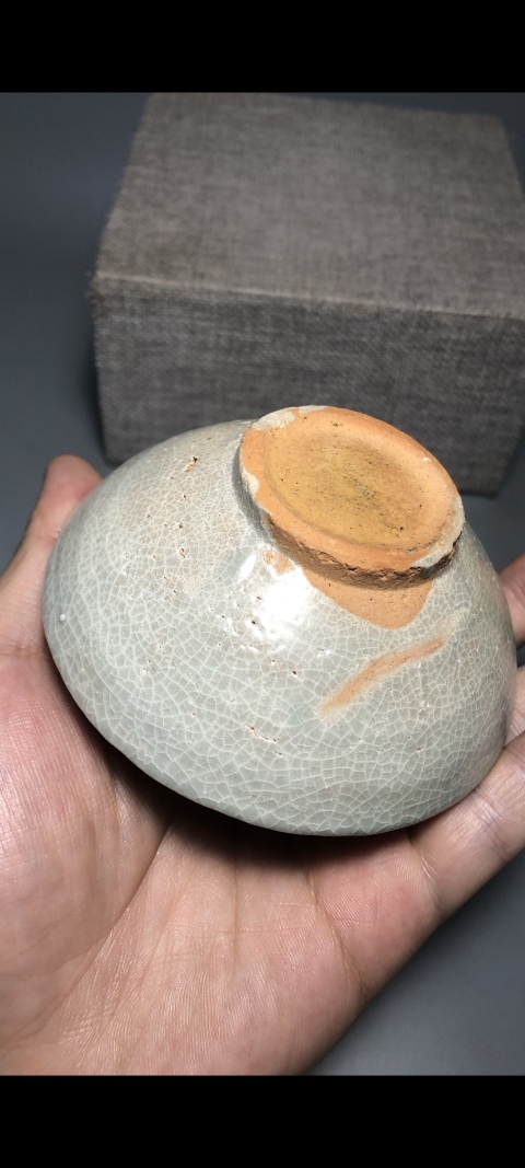 古玩陶瓷【宋代百碎級開片】景德鎮窯系青白釉雞心茶盞【估價大幾千元】拍賣，當前價格969元