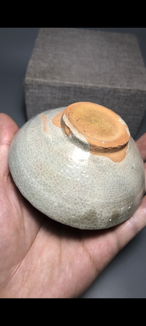 古玩陶瓷【宋代百碎級開片】景德鎮窯系青白釉雞心茶盞【估價大幾千元】拍賣，當前價格969元