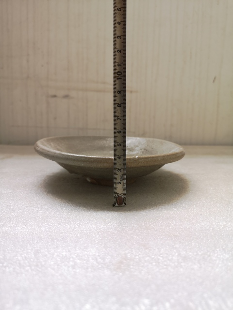 古玩陶瓷景德鎮窯系青白釉唇口盤拍賣,當前價格550元