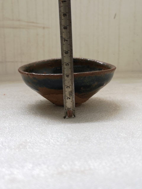 古玩陶瓷建窯系黑釉束口盞拍賣，當前價格580元