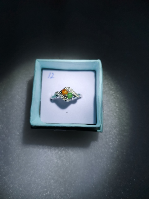 古玩玉器翡翠戒指拍賣,當前價格198元