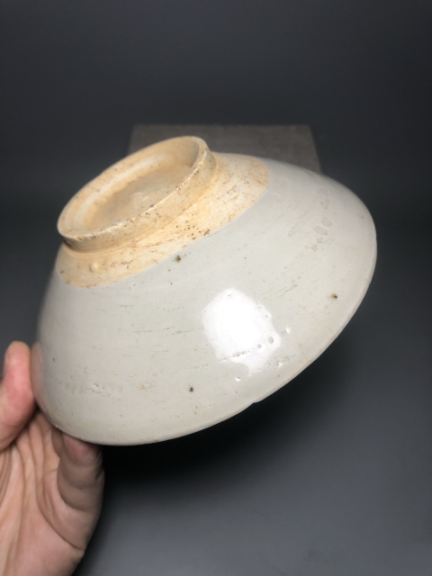古玩陶瓷【精品】宋代景德鎮(zhèn)窯青白釉六缺斗笠碗【估價(jià)大幾千元】拍賣(mài)，當(dāng)前價(jià)格999元