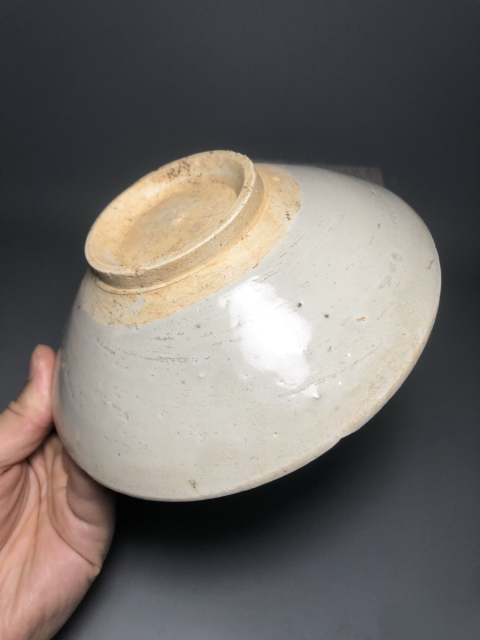 古玩陶瓷【精品】宋代景德鎮(zhèn)窯青白釉六缺斗笠碗【估價(jià)大幾千元】拍賣(mài)，當(dāng)前價(jià)格999元