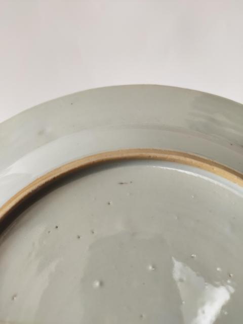 古玩陶瓷清早期-折枝花卉紋青花盤拍賣,當前價格1999元
