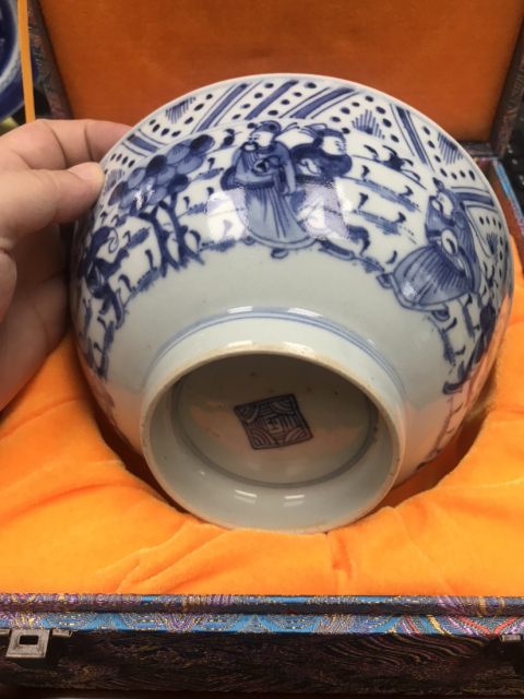 古玩陶瓷青花碗拍賣，當前價格23500元