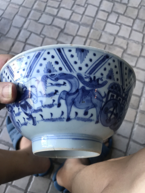 古玩陶瓷青花碗拍賣，當前價格23500元