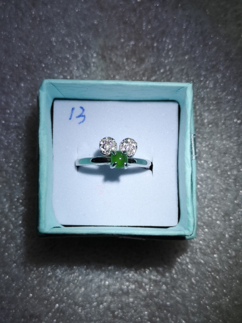古玩玉器翡翠戒指拍賣，當前價格298元