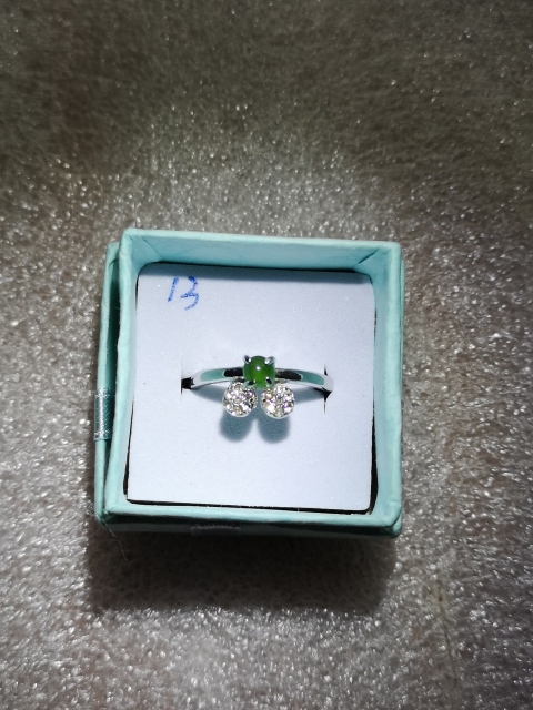 古玩玉器翡翠戒指拍賣，當前價格298元