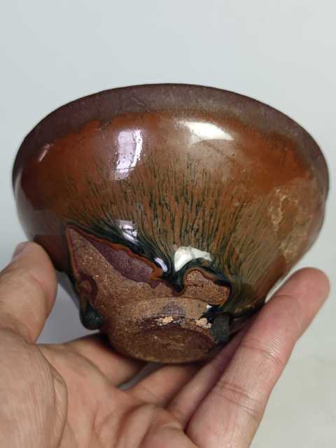 古玩陶瓷宋代名貴品種建窯兔毫盞拍賣,當前價格2999元