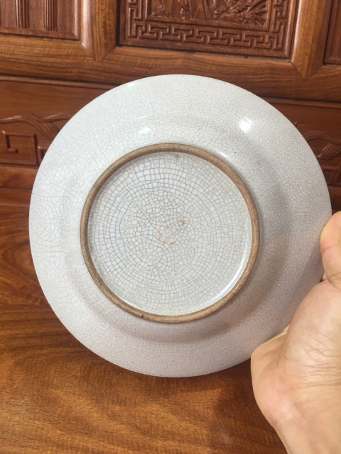 古玩陶瓷哥釉折腰盤拍賣,當前價格0元