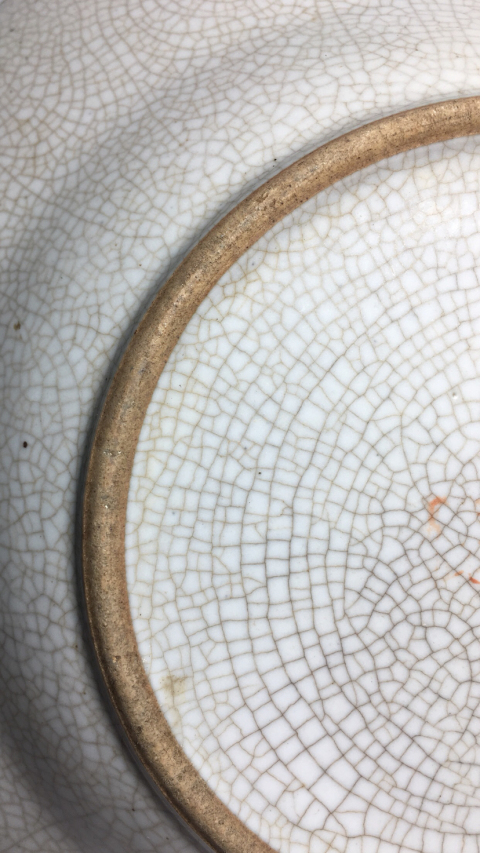 古玩陶瓷哥釉折腰盤拍賣,當前價格0元
