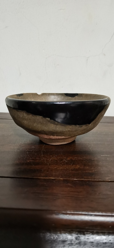 古玩陶瓷宋代,褐釉盞拍賣,當前價格111元