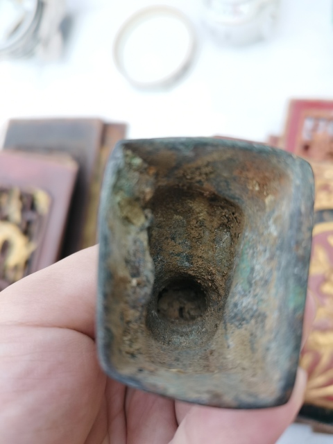 古玩銅器清中期?銅造像拍賣(mài),當(dāng)前價(jià)格3500元