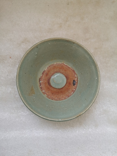 古玩陶瓷元代龍泉窯青瓷盞拍賣,當前價格550元