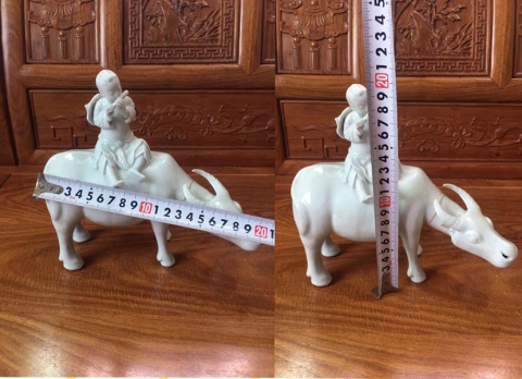 古玩陶瓷民國·德化窯白釉牧童騎牛擺件拍賣,當(dāng)前價(jià)格888元