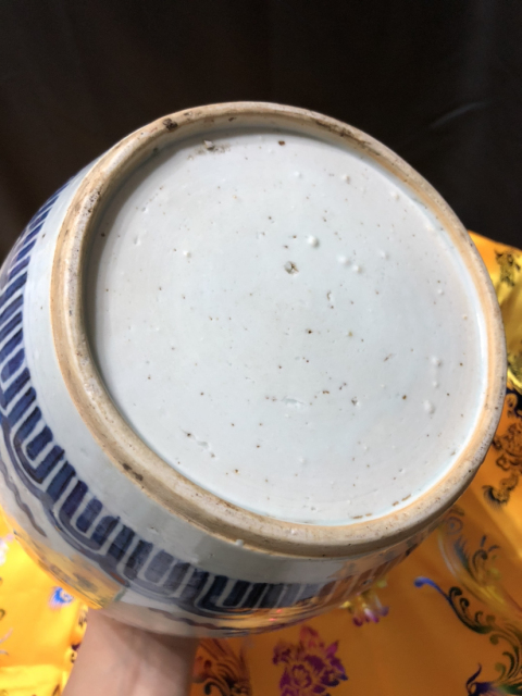 古玩陶瓷【優品在售】康熙·青花夔鳳紋罐拍賣，當前價格1元