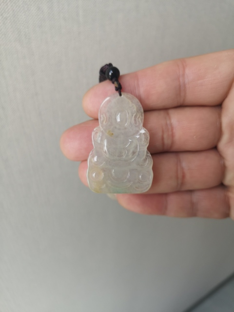 古玩玉器翡翠觀音拍賣，當前價格550元