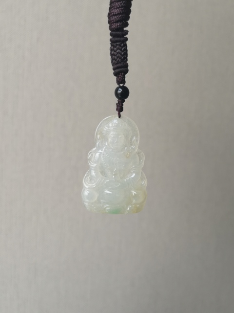 古玩玉器翡翠觀音拍賣，當前價格550元